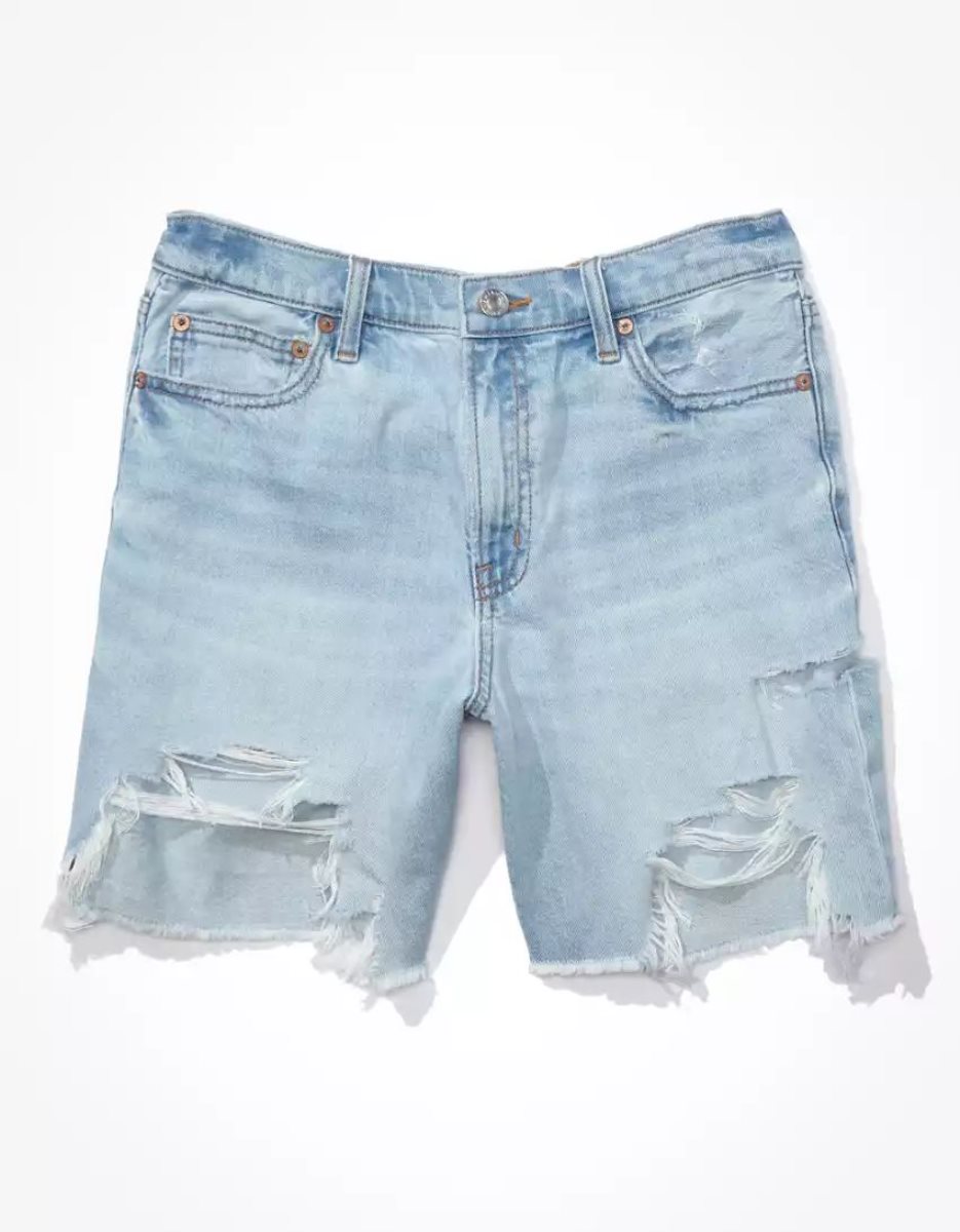 Shorts American Eagle AE Denim '90s Boyfriend Bermuda Lavage Clair Femme | ESU-37846477